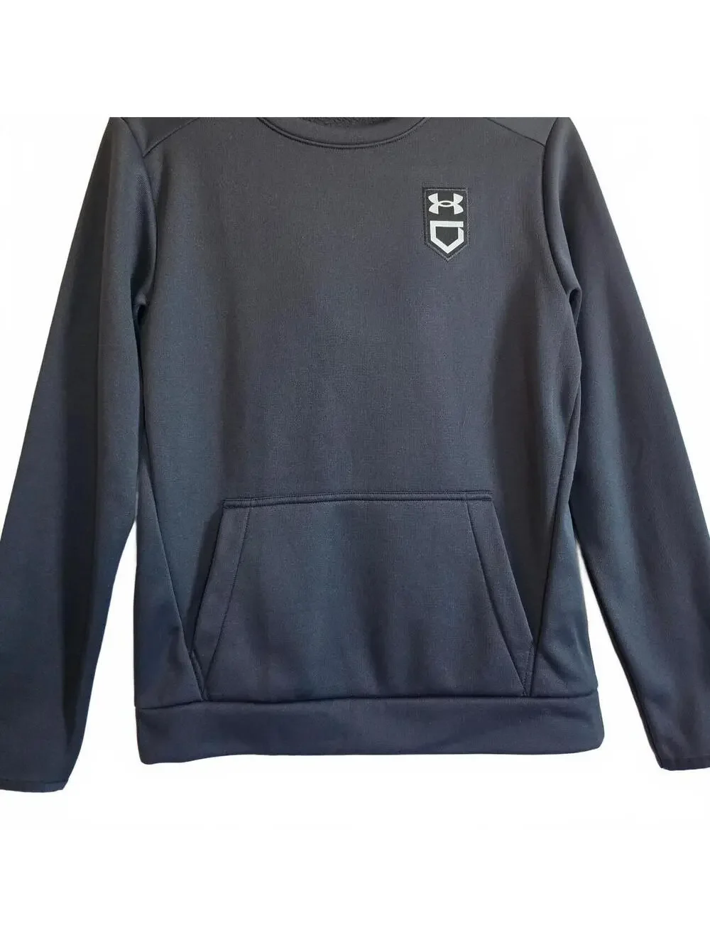Under Armour Black Baseball Hooded Sweatshirt Youth Large YL